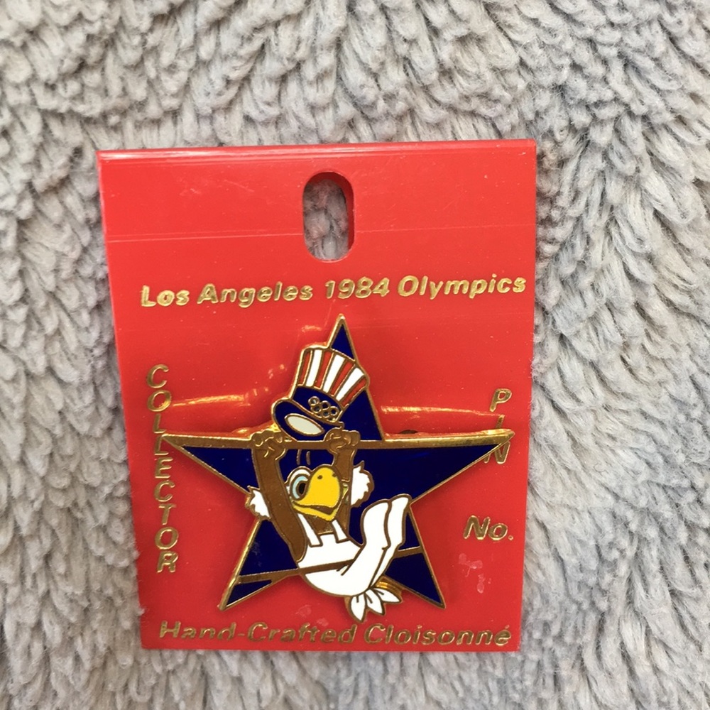 1984 Olympic gymnastics enamel collectors pin - Picture 2 of 4